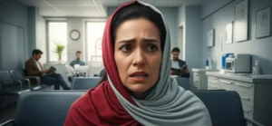 آیا ایمپلنت درد دارد؟ جهره یک بیمار در کلینیک دندانپزشکی پیش از درمان ایمپلنت