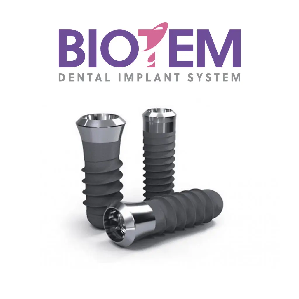ایمپلنت دندان بایوتم (Biotem) کره‌ای به همراه روکش-دکتر فرزاد قربانی