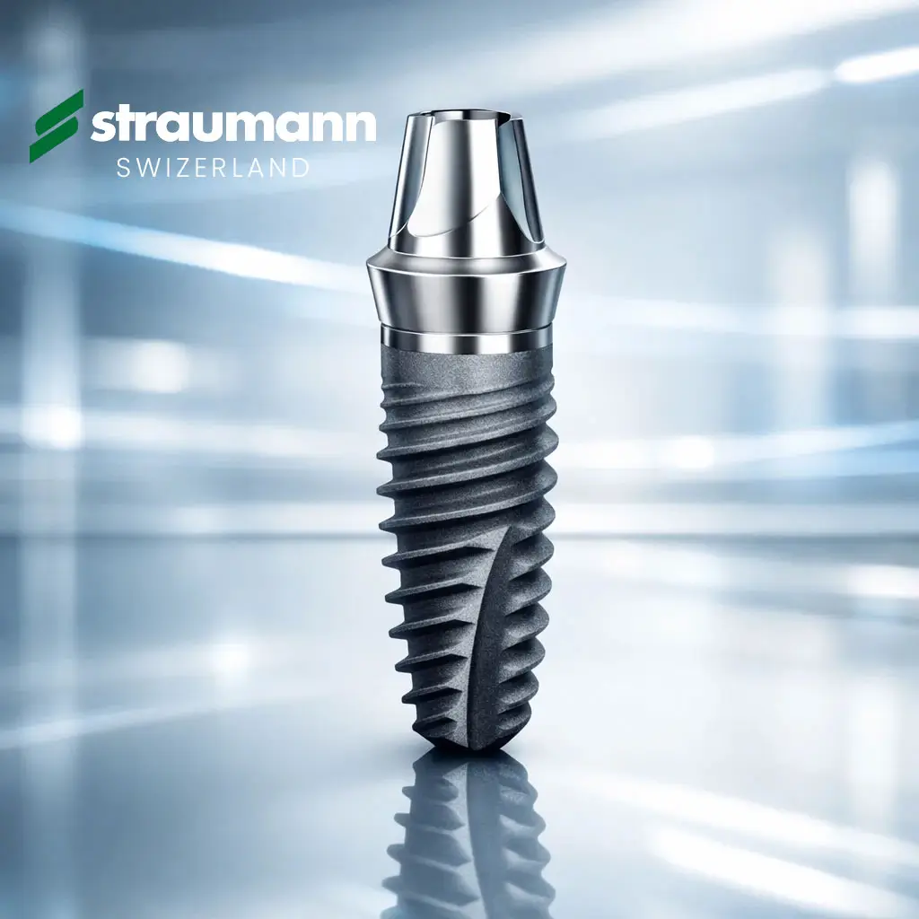 ایمپلنت دندان اشترومن (Straumann) سوئیس به همراه روکش-دکتر فرزاد قربانی